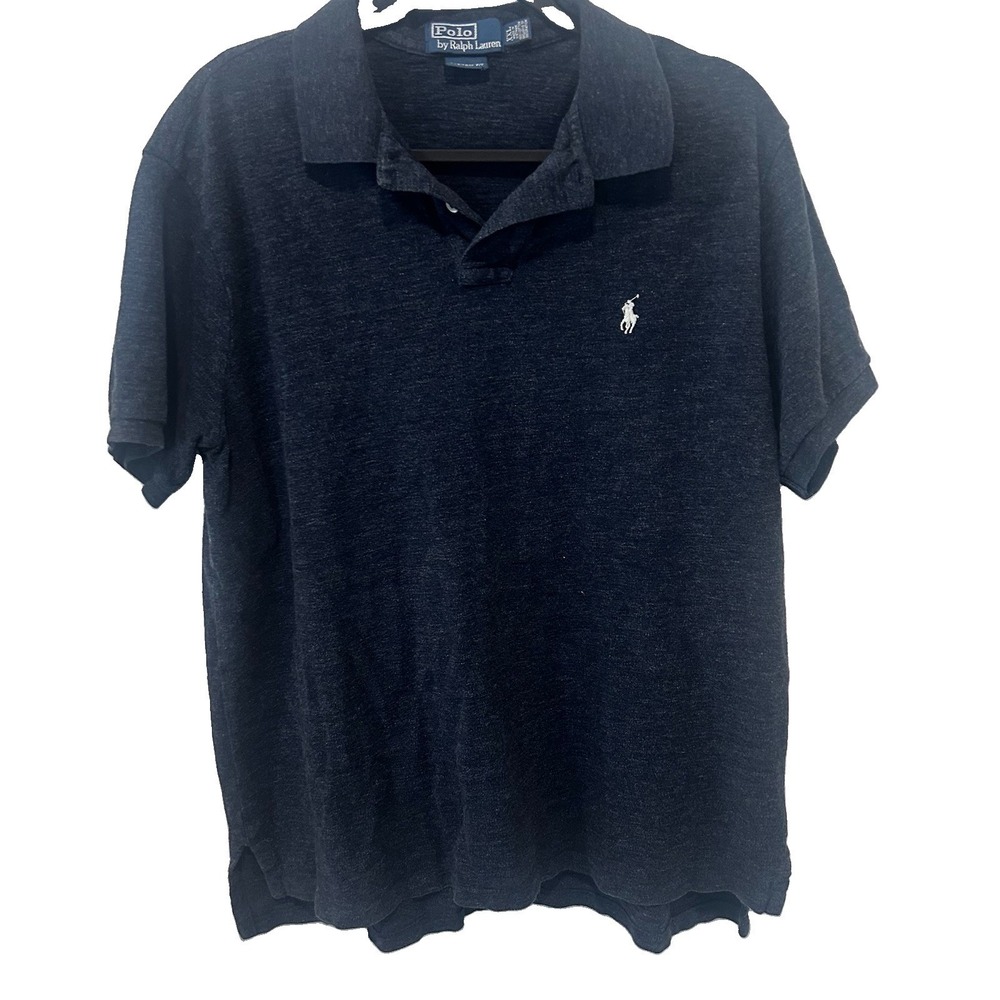 Polo Ralph Lauren Men's Polo Shirt-Blue Size XX-Large Custom Fit Preppy